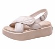 画像1: muffin thick bottom wedge  sandals slippers  ソフトソール厚底ウェッジプラットフォームバックベルトサンダル  (1)