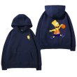 画像3:  Unisex basketball bart simpson Hoodie Sweat ユニセックス 男女兼用バスケットバートシンプソンスウェット パーカートレーナー  (3)