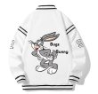 画像1: NASA joint Bugs Bunny baseball uniform jumperBASEBALL JACKET baseball uniform jacket blouson ユニセックス 男女兼用ナサNASA×バッグス・バニースタジアムジャンパー スタジャン MA-1 ボンバー ジャケット ブルゾン (1)
