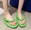 画像8: Banana type flat thong sandals flip flops slippers  バナナ型フラットソフトソールトングサンダル  (8)