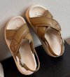 画像5: muffin thick bottom wedge  sandals slippers  ソフトソール厚底ウェッジプラットフォームバックベルトサンダル  (5)