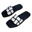 画像5: Braided flat flip-flop sandals  slippers  編み込みフラットサンダル スリッパ  (5)