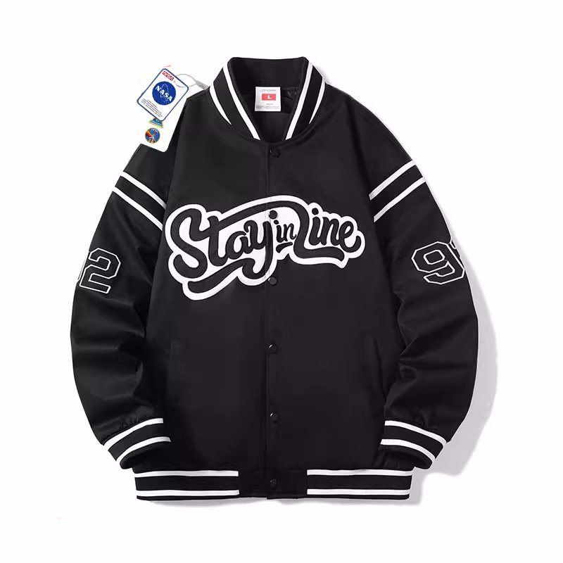 画像4: NASA joint  homer simpson baseball uniform jumperBASEBALL JACKET baseball uniform jacket blouson ユニセックス 男女兼用ナサNASA×ホーマーシンプソンスタジアムジャンパー スタジャン MA-1 ボンバー ジャケット ブルゾン (4)