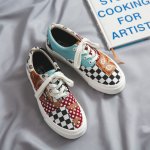 画像2: 23 Men's PAISLEY BANDANA PRINT LACE-UP LEATHER SNEAKERS  shoes ユニセックス男女兼用 バンダナプリント スニーカーペイズリーバンダナ柄レースアップ カジュアル シューズ (2)