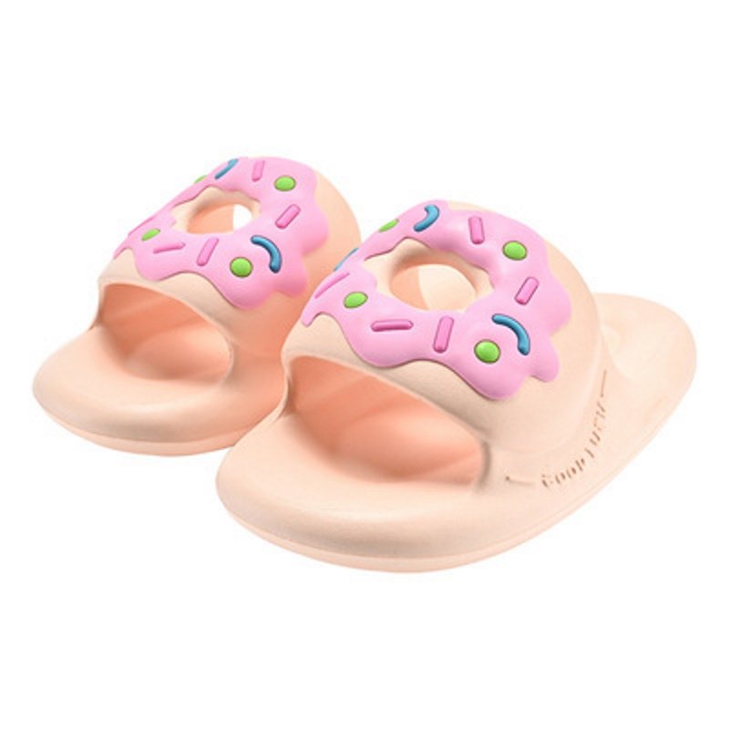画像5: with slipper donut sandals flip flops slippers  ユニセックドーナツ付きフラットサンダル フリップフロップビーチサンダル スリッパ (5)