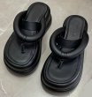 画像9: babes high-end platform thong leather sandals flip flops slippers  厚底プラットホームトングレザーサンダル フリップフロップビーチサンダル スリッパ (9)