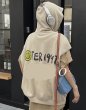 画像2: smile vest hoodie  スマイルプリントフーディーベストスウェット (2)