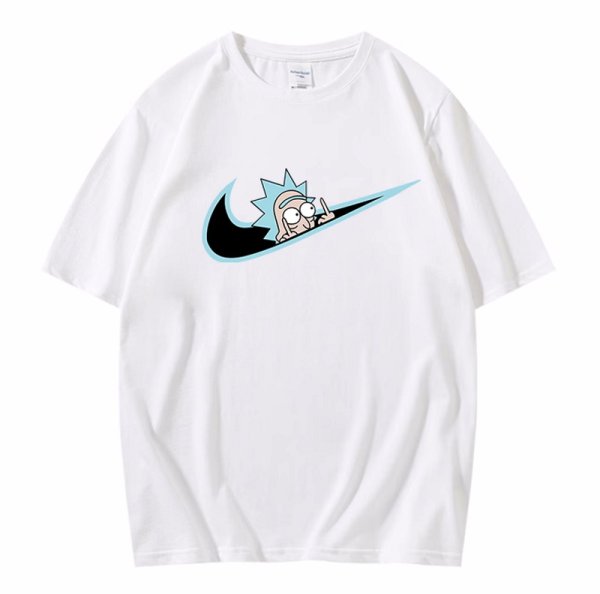 画像1: Unisex Rick and Morty print round neck Half sleeveT-shirt　 ユニセックス男女兼用リックアンドモーティプリント半袖 Tシャツ (1)