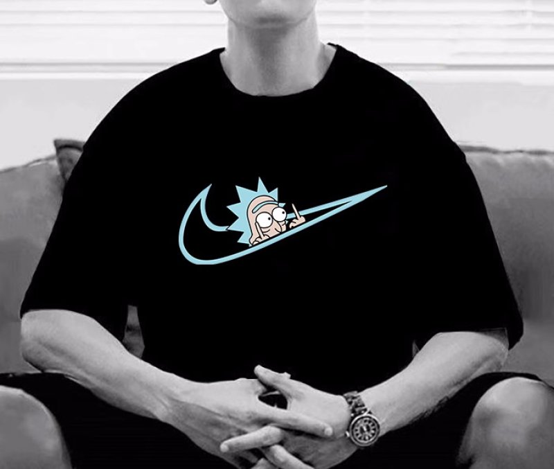 画像4: Unisex Rick and Morty print round neck Half sleeveT-shirt  ユニセックス男女兼用リックアンドモーティプリント半袖 Tシャツ (4)