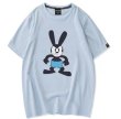 画像1: Unisex cartoon Mickey print round neck Half sleeveT-shirt　 ユニセックス男女兼用コミックミッキーマウスプリント半袖 Tシャツ (1)