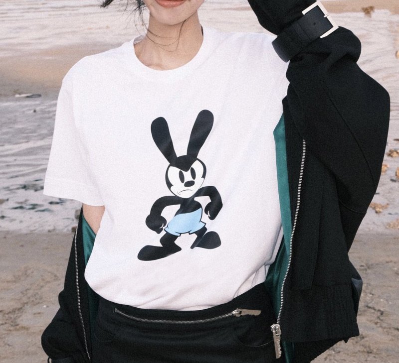 画像5: Unisex cartoon Mickey print round neck Half sleeveT-shirt  ユニセックス男女兼用コミックミッキーマウスプリント半袖 Tシャツ (5)