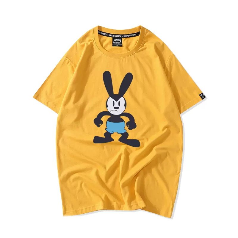 画像3: Unisex cartoon Mickey print round neck Half sleeveT-shirt  ユニセックス男女兼用コミックミッキーマウスプリント半袖 Tシャツ (3)