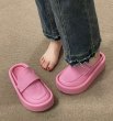 画像7: soft leather Baotou half slippers sandals flip flops slippers  厚底プラットホームレザーハーフローファーサンダル フリップフロップサンダル スリッパ (7)