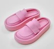 画像5: soft leather Baotou half slippers sandals flip flops slippers  厚底プラットホームレザーハーフローファーサンダル フリップフロップサンダル スリッパ (5)