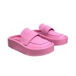 画像8: soft leather Baotou half slippers sandals flip flops slippers  厚底プラットホームレザーハーフローファーサンダル フリップフロップサンダル スリッパ (8)