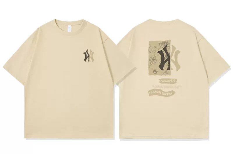 画像2: Unisex NY Space Comic  print T-shirt print round neck Half sleeveT-shirt  ユニセックス男女兼用NYニューヨークスペースコミックプリント半袖 Tシャツ (2)