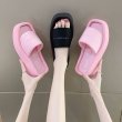 画像12: Square head slope heel platform sandal slippers  スクエアヘッドスロープヒール厚底プラットホームサンダル  スリッパ (12)