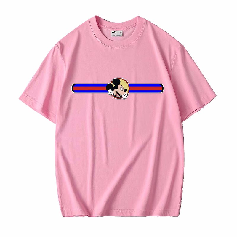 画像10: Unisex hello small mickey mouse print T-shirt print round neck Half sleeveT-shirt  ユニセックス男女兼用ハロースモールミッキーマウスプリント半袖 Tシャツ (10)