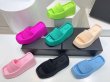 画像9: Square head slope heel platform sandal slippers  スクエアヘッドスロープヒール厚底プラットホームサンダル  スリッパ (9)