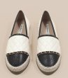 画像5: women's quilting camellia embroidery espadrille slip-on flat shoes  Pumps　キルティングレザーカメリア刺繍フラットエスパドリーユパンプス　 (5)