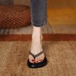 画像4: chain flat tongs sandal sslippers  チェーン付きフラットトングサンダル  スリッパ (4)