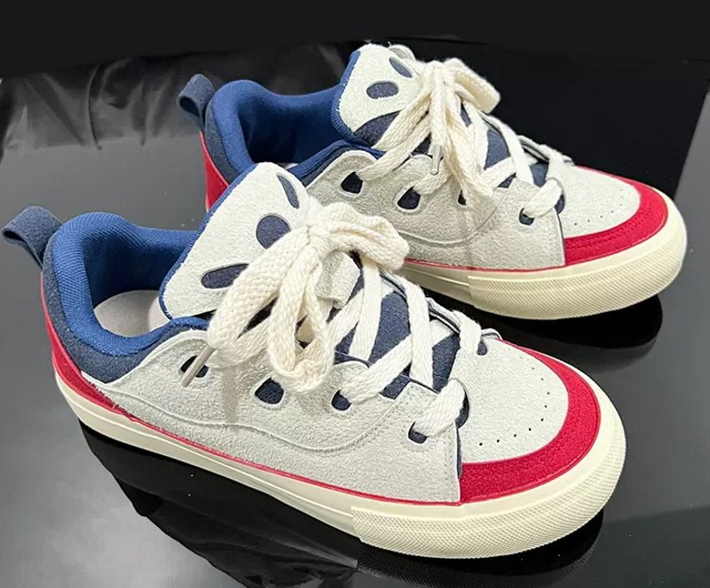 画像7: Men's casual skateboard LACE-UP SNEAKERS shoes  ユニセックス男女兼用スケートボードレースアップ スニーカー カジュアル シューズ (7)