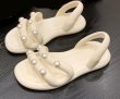 画像3: pearl soft bottom sandal slippers  パール付きソフトボトムサンダル  スリッパ (3)