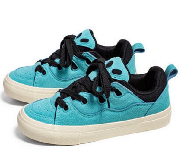 画像1: Men's casual skateboard LACE-UP SNEAKERS shoes 　ユニセックス男女兼用スケートボードレースアップ スニーカー カジュアル シューズ (1)