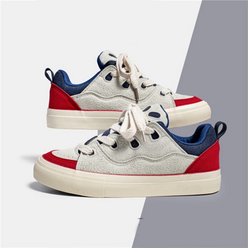 画像4: Men's casual skateboard LACE-UP SNEAKERS shoes  ユニセックス男女兼用スケートボードレースアップ スニーカー カジュアル シューズ (4)
