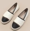 画像2: women's quilting camellia embroidery espadrille slip-on flat shoes  Pumps　キルティングレザーカメリア刺繍フラットエスパドリーユパンプス　 (2)