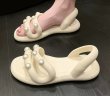 画像5: pearl soft bottom sandal slippers  パール付きソフトボトムサンダル  スリッパ (5)