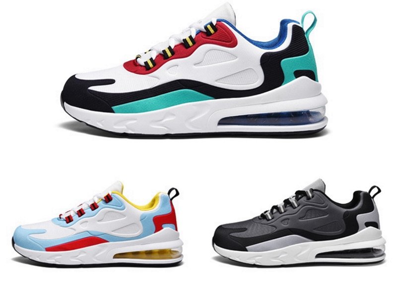 画像4: Men's Men's Air Cushion colorful LACE-UP SNEAKERS shoes  ユニセックス男女兼用エアークッションカラフルカラーレースアップ スニーカー カジュアル シューズ (4)