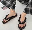 画像3: Leather scrunchie thong flat sandals sslippers  フラットレザークシュクシュトングサンダル  スリッパ (3)