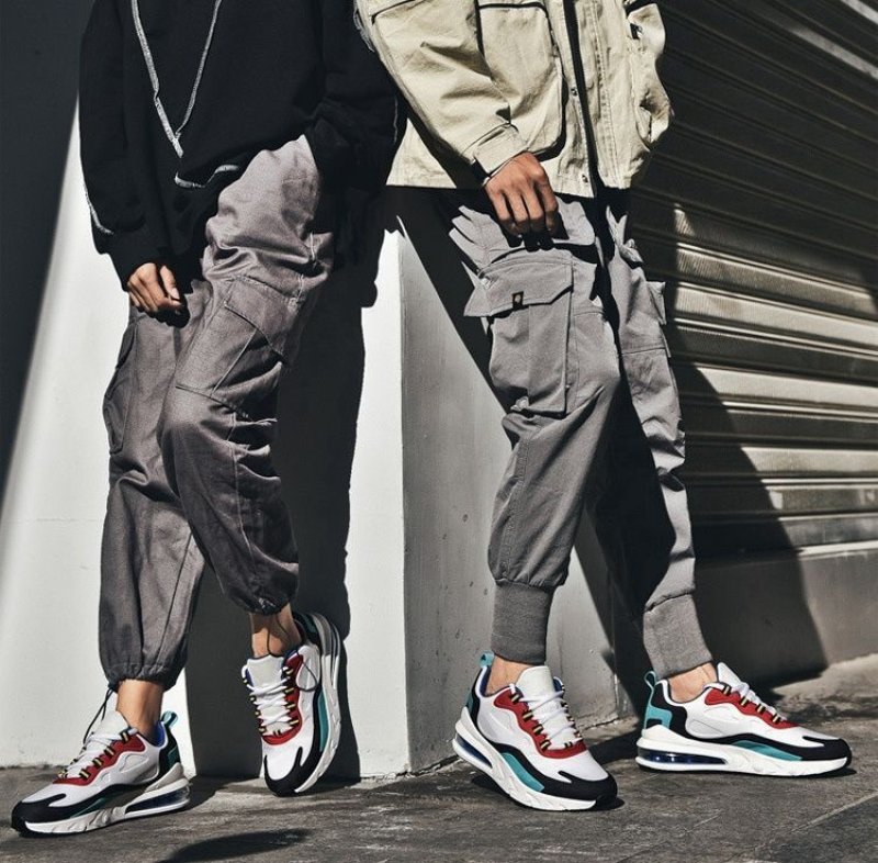 画像7: Men's Men's Air Cushion colorful LACE-UP SNEAKERS shoes  ユニセックス男女兼用エアークッションカラフルカラーレースアップ スニーカー カジュアル シューズ (7)