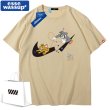 画像5: 23 Tom and Jerry Broken swoosh Tshirts  ユニセックス 男女兼用 トムとジェリートム＆ジェリー ブロークン スウォッシュ プリント Tシャツ (5)