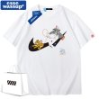 画像3: 23 Tom and Jerry Broken swoosh Tshirts  ユニセックス 男女兼用 トムとジェリートム＆ジェリー ブロークン スウォッシュ プリント Tシャツ (3)