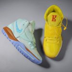 画像3: 23 Men's Unisex Spongebob high-top lace-up sneakers basketball shoes  スポンジボブ ハイカットレースアップ スニーカー バスケットシューズ (3)