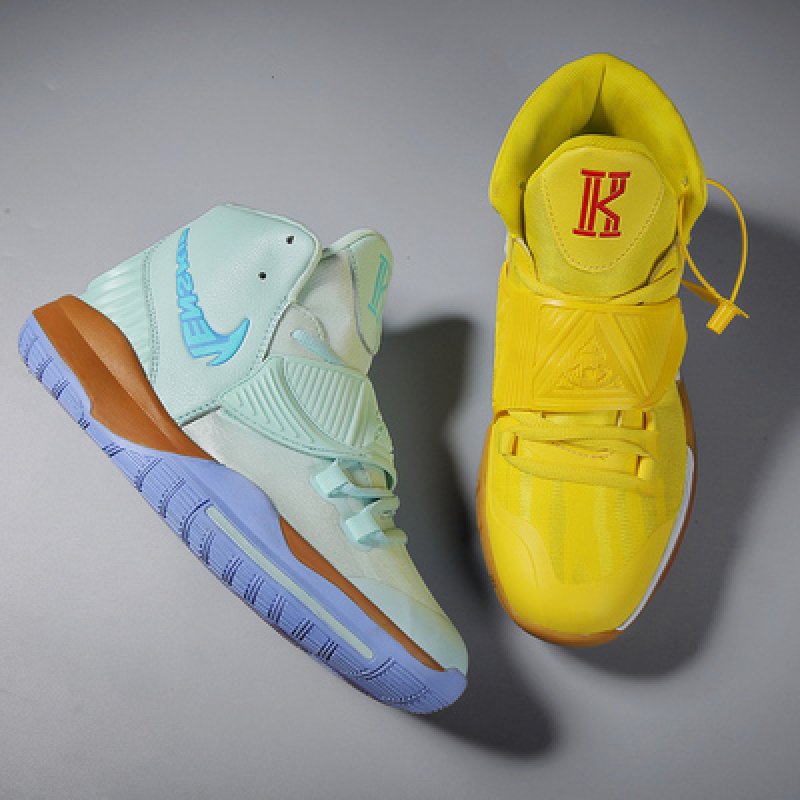 画像3: 23 Men's Unisex Spongebob high-top lace-up sneakers basketball shoes  即納スポンジボブ ハイカットレースアップ スニーカー バスケットシューズ (3)