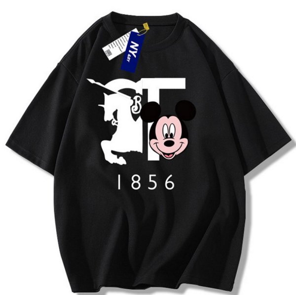 画像1: NY&BY Mickey Mouse Print Tshirts  ユニセックス 男女兼用 NY&BYミッキーマウスミッキープリント Tシャツ (1)