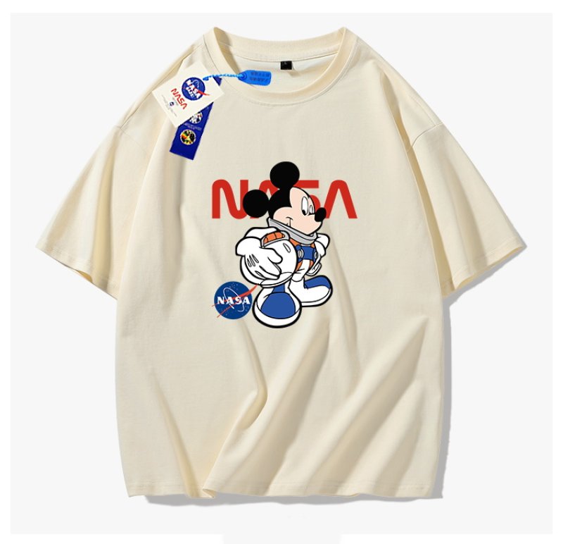 画像4: NASA x Astronaut Mickey Mouse Print Tshirts  ユニセックス 男女兼用 ナサ×宇宙飛行ミッキーマウスミッキープリント Tシャツ (4)
