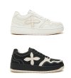 画像3:  Unisex Mens flower motif emblem leather  lace-up sneakers  ユニセックス メンズフラワーモチーフエンブレムレザーレースアップ スニーカー (3)