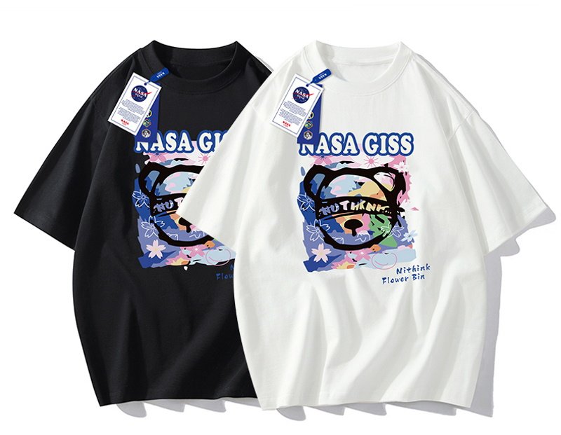 画像11: NASA x Bear Print Tshirts  ユニセックス 男女兼用 ナサ×ベア熊プリント Tシャツ (11)