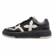 画像5:  Unisex Mens flower motif emblem leather  lace-up sneakers  ユニセックス メンズフラワーモチーフエンブレムレザーレースアップ スニーカー (5)