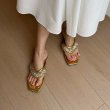 画像6: Beaded Retro Nail Drill sandals slippers 　ネイルドリルビーズトングサンダル  スリッパ (6)