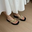 画像10: Beaded Retro Nail Drill sandals slippers 　ネイルドリルビーズトングサンダル  スリッパ (10)