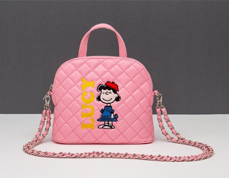 画像3: snoopy family quilted tote shoulder bag Messenger bag  ユニセックス スヌーピーファミリー キルティング トートショルダーバック ママバッグ (3)