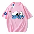 画像6: Sleeping Snoopy x NASA Print Tshirts  ユニセックス 男女兼用 スリーピングスヌーピー×ナサNASAロゴプリント Tシャツ (6)