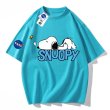 画像7: Sleeping Snoopy x NASA Print Tshirts  ユニセックス 男女兼用 スリーピングスヌーピー×ナサNASAロゴプリント Tシャツ (7)