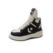 画像2:  Unisex Mens HIGH CUT & LOW CUT STAR LEATHER lace-up sneakers  ユニセックス メンズ男女兼用スターモチーフエンブレムレザーレースアップ スニーカー (2)