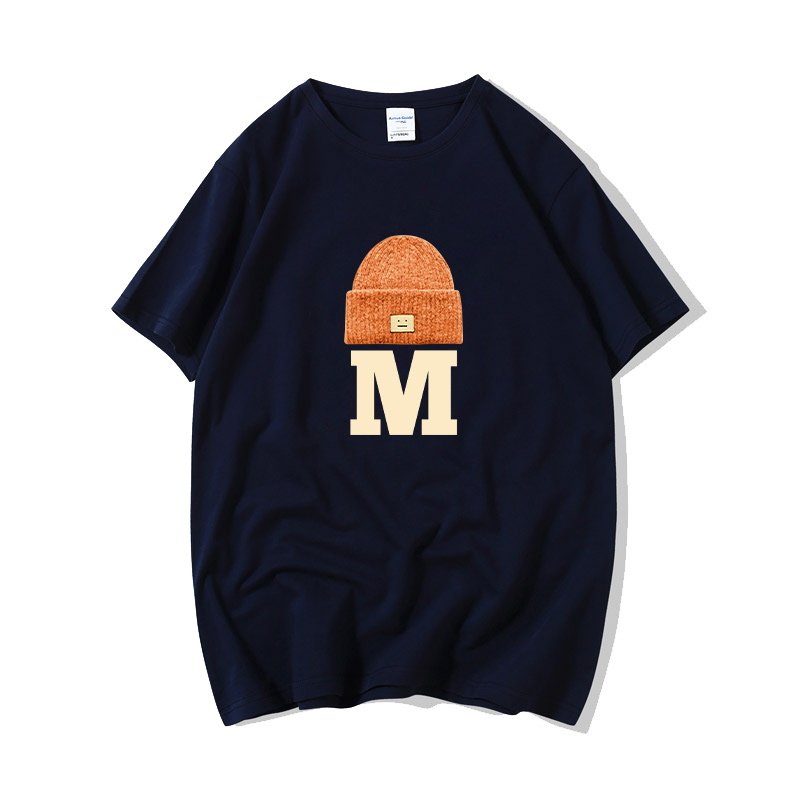 画像3: Smile knit cap & M logo Print Tshirts  ユニセックス 男女兼用 スマイルニットキャップ&Mロゴプリント Tシャツ (3)